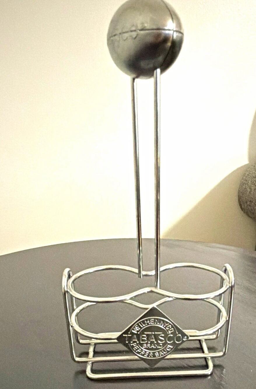 Tabasco Wire Tabletop Condiment Caddy Holder Carry Stand Metal Rack